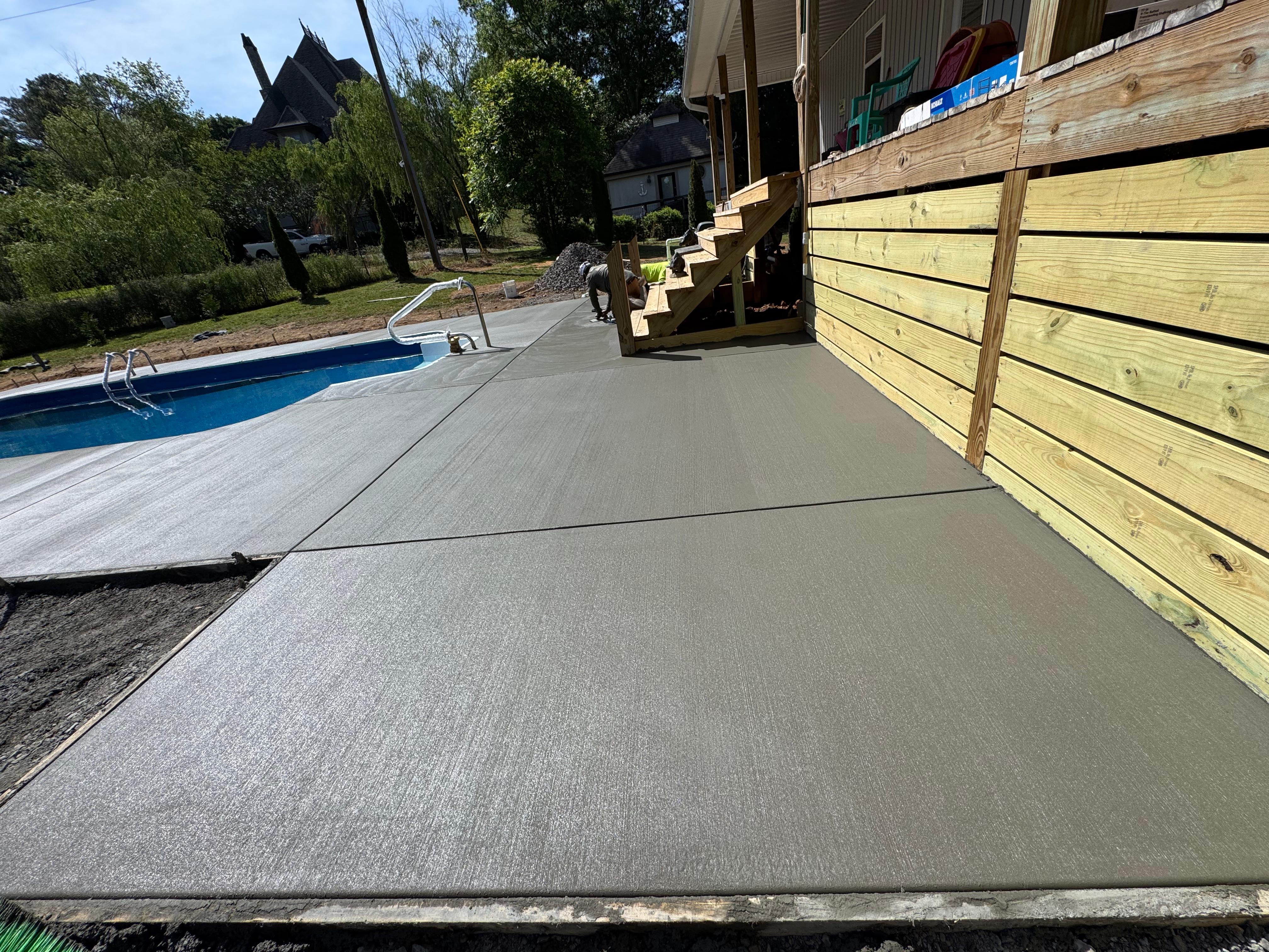 Our Team Pouring Concrete